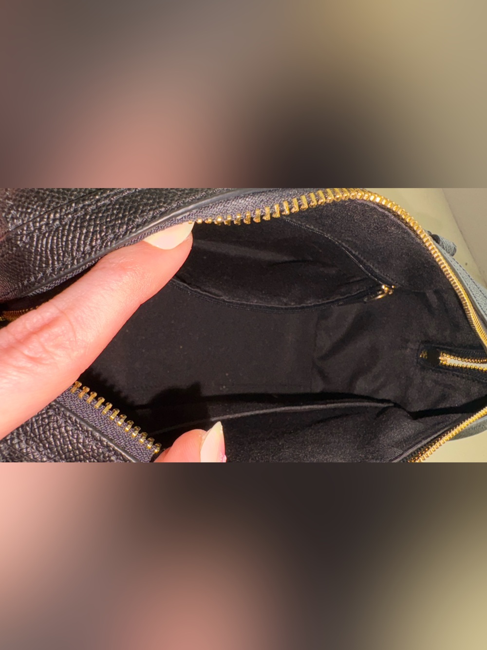 Coach Rowan Satchel, Black/Gold - Picture 7 of 9
